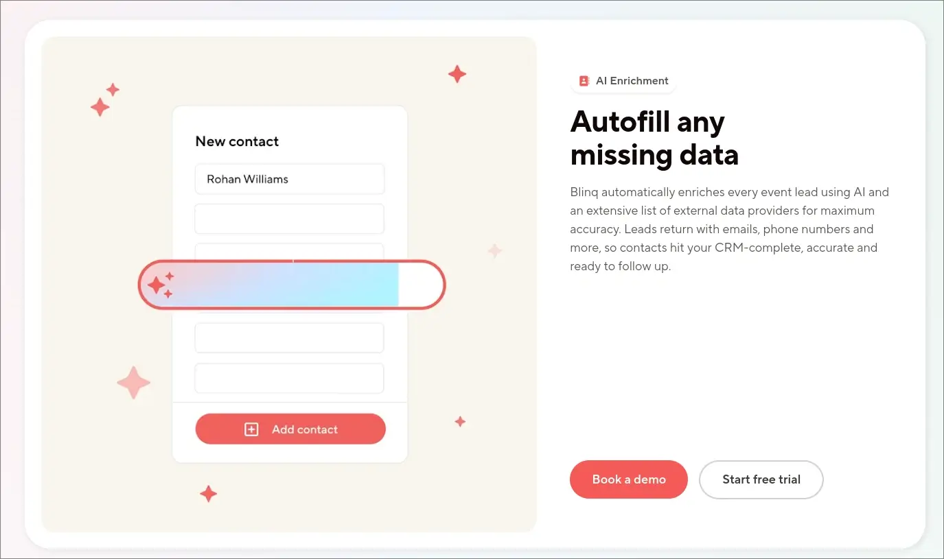 Blinq digital business card overview and plan features