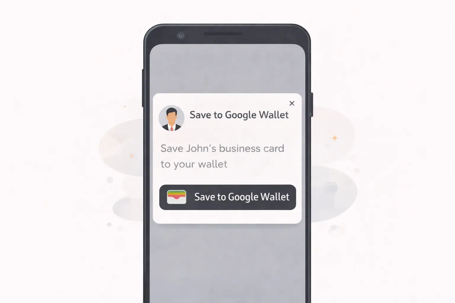 Add digital business card to Google Wallet on Android